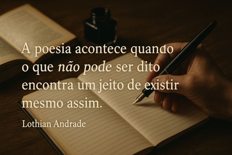 O Eco Silencioso da Alma na Tinta. Ele vivia da poesia, mas a poesia, ultimamente, parecia não querer viver nele.