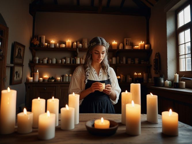 As Velas que Guardam Segredos. No ateliê de Marina, o silêncio é quase sagrado. Em meio a prateleiras de madeira cheias de vidros com ervas