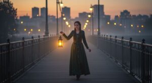 A Ponte de Sonhos Compartilhados - Capítulo 36. A cidade dormia mergulhada num silêncio macio, como se o próprio tempo segurasse o fôlego