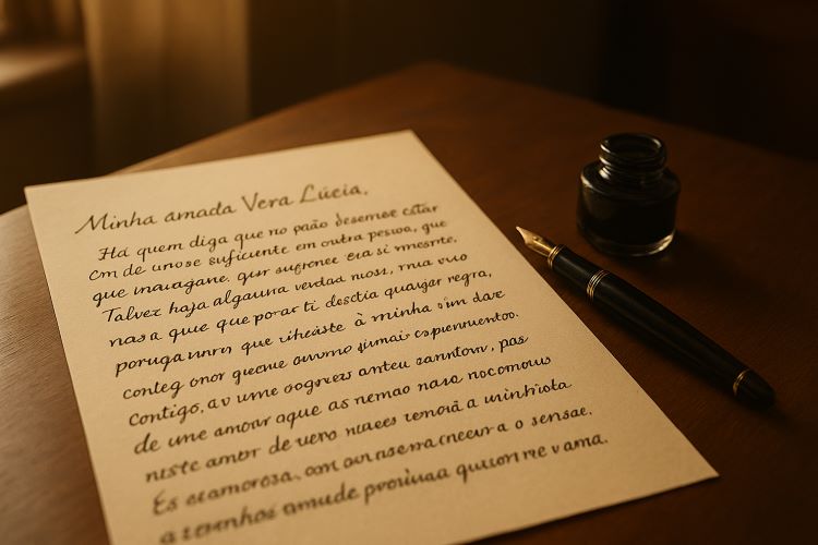 Minha amada Vera Lúcia. Há quem diga que não devemos basear a felicidade em outra pessoa, que cada um deve ser suficiente em si mesmo.