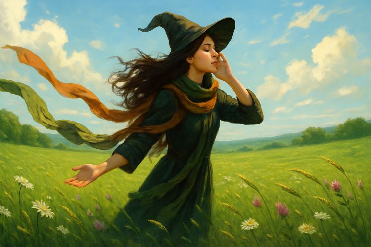 O Vento que Escuta - Capítulo 42. Ao entardecer, quando a luz dourada começa a se dissolver na penumbra dos campos, ela desperta.