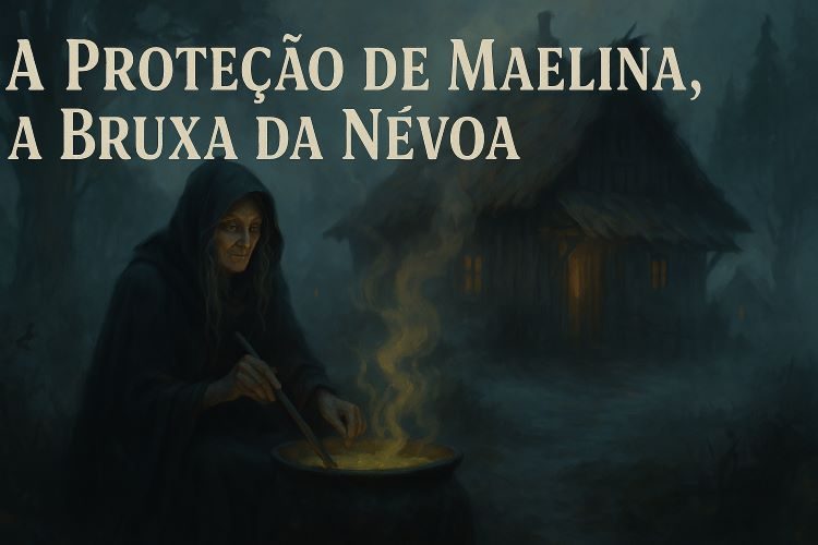 A Proteção de Maelina, a Bruxa da Névoa. Ninguém sabia ao certo sua idade. Alguns diziam que ela já estava lá antes mesmo das casas