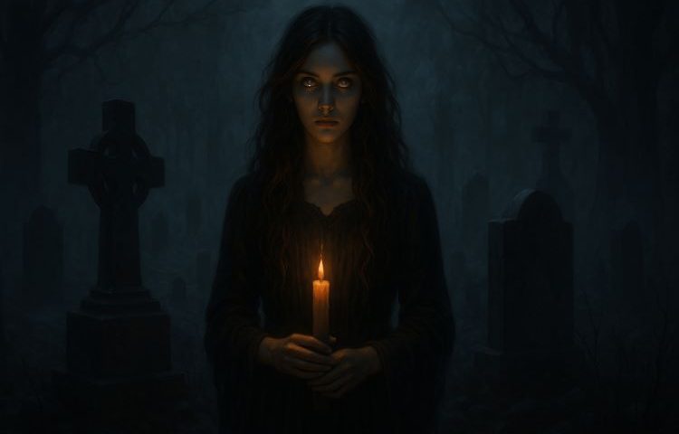 O Círculo das Oito - Capítulo VI: Thalia – A que conversa com os mortos (Elemento: Sombra). Acompanhe esta e outras histórias em nosso blog